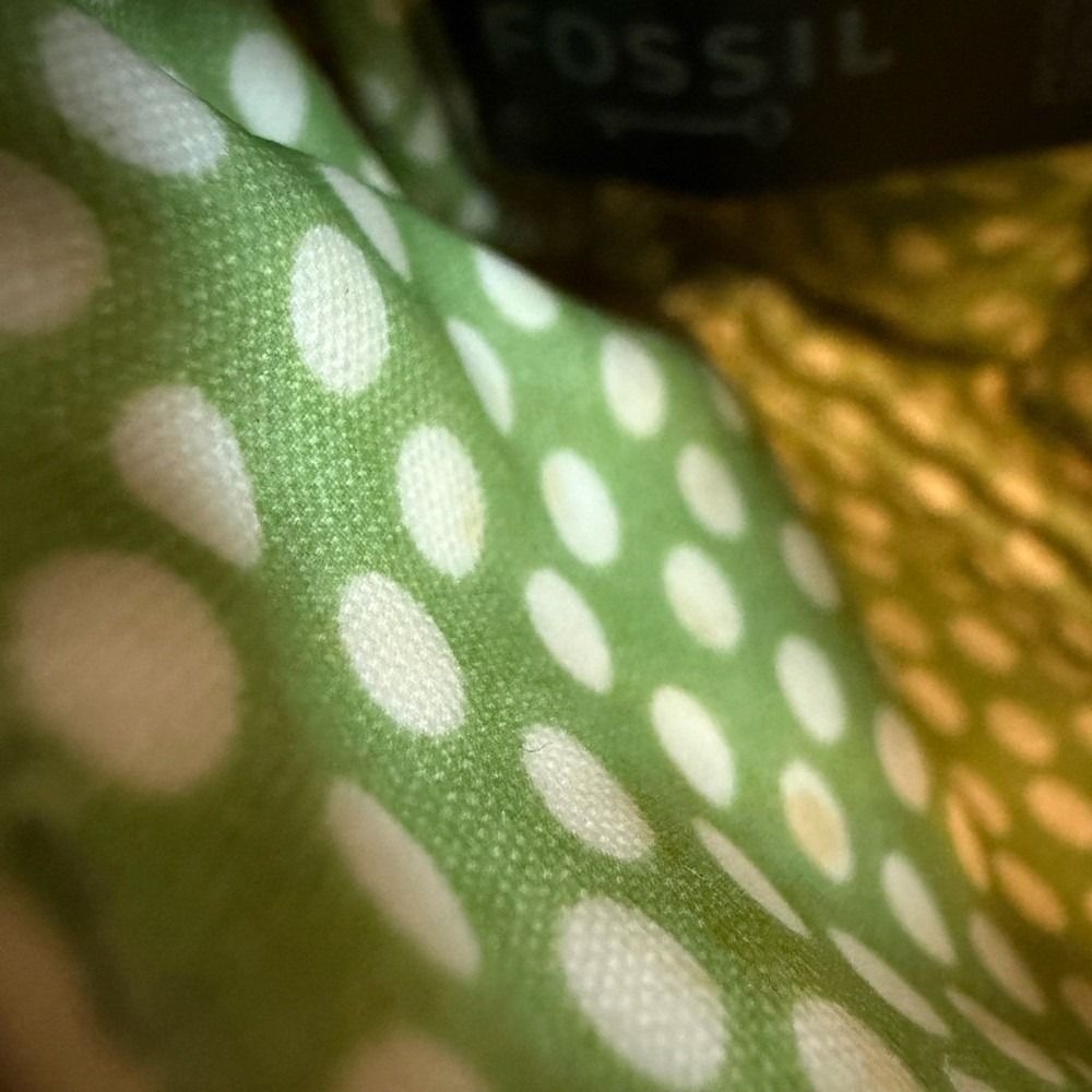 Fossil y2K vintage (late 1990's) "Key-Per"Coated Canvas Wristlet Wallet - Picture 8 of 12
